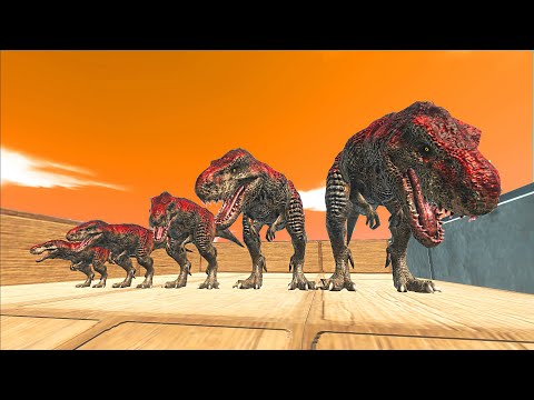 5 Levels of T-REX Death Run | Animal Revolt Battle Simulator