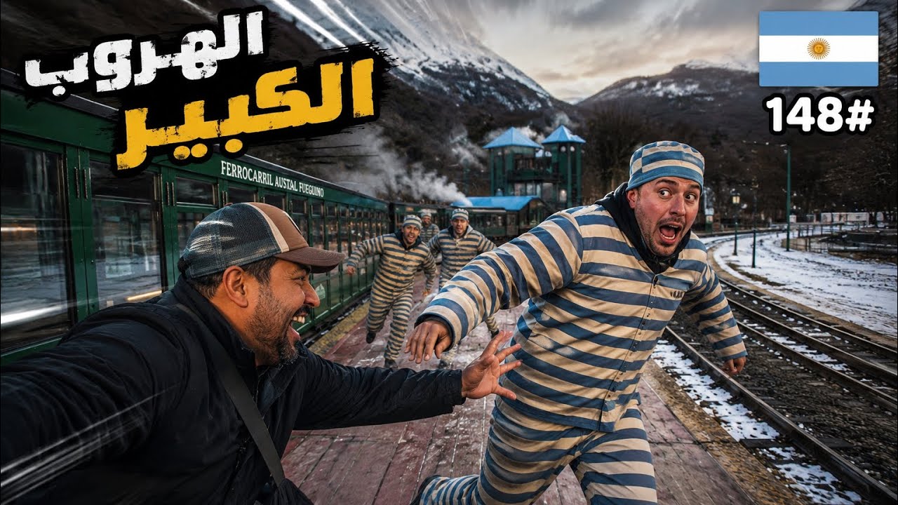 الأرجنتين 148 / ركبت قطار المساجين في نهاية العالم! 🚂