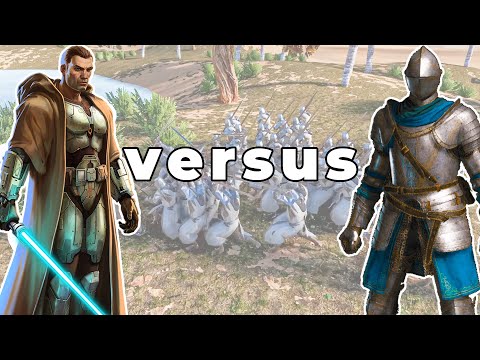 Jedi vs. Heavy Knights Battle in Ultimate Epic Battle Simulator 2 #uebs2