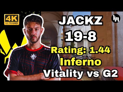 JACKZ (19-8) Vitality vs G2 (INFERNO) | BLAST Premier World Final 2024 #cs2 #pov
