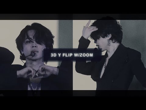 3D y flip with zoom transition | after effects tutorial - read pinned comment!