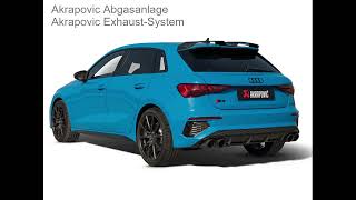 Video: Akrapovic Evolution Line Titan Duplex Komplettanlage ab OPF Audi S3 8Y