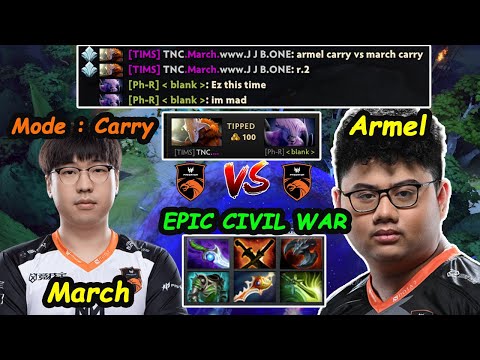 Armel Carry [Faceless Void] vs March Carry [Juggernaut] TNC Civil War Epicgame Crazy Comeback Dota 2
