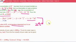The Ionization Constant of Water and its Ionic Product|Class11 Chapter7|CBSE|NCERT