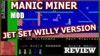 Manic Miner MOD: Jet Set Willy Version - on the ZX Spectrum 48K !! with Commentary