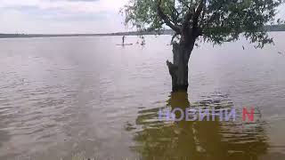 На Намыве в Николаеве прибрежная зона практически полностью затоплена (фото, видео)
