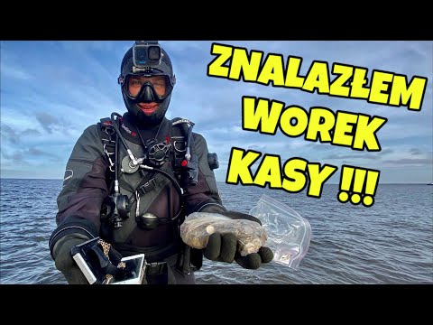 ZNALAZŁEM WOREK PIENIĘDZY, TELEFONY, ZEGAREK, BIŻUTERIĘ!!! NURKOWANIE W BAŁTYKU