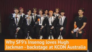 Why SF9's Inseong loves Hugh Jackman - Backstage KCON 2017 Australia