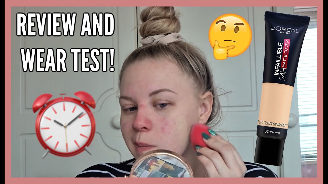Watch L'OREAL MATTE COVER FOUNDATION | REVIEW & WEAR TEST...⏰ | makeupwithalixkate now L'OREAL MATTE COVER FOUNDATION | REVIEW & WEAR TEST...⏰ | makeupwithalixkate