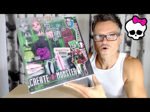 Monster High Create A Monster Werewolf & Dragon Starter Pack Unboxing Review Comparison