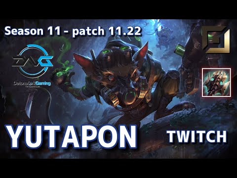 【JPサーバー/D4】DFM Yutapon トゥイッチ(Twitch) VS ミスフォーチュン(Miss Fortune) BOT - Patch11.22 JP Ranked【LoL】