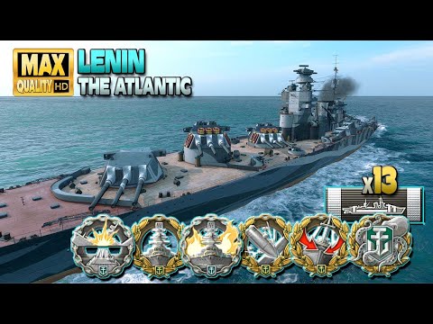 Battleship Lenin: MVP in tier 10 battle - World of Warships