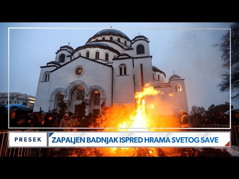 Badnje veče u Hramu Svetog Save u Beogradu