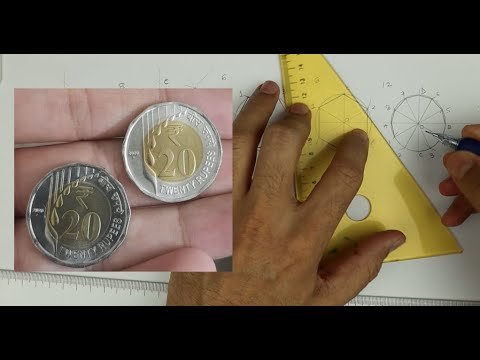 How to divide a circle into equal parts (4,6,8,12) -...