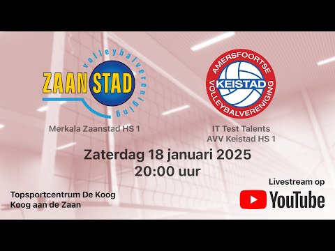 VV Zaanstad HS 1 - AVV Keistad HS 1, Volleybal Heren Superdivisie