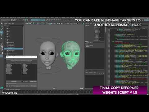 Maya Python Script Copy Deformers Weights