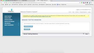 How to Create Test Session in NWEA MAP