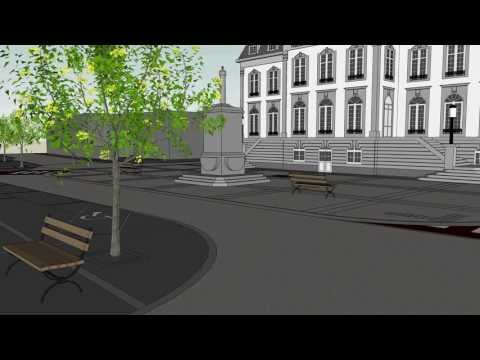 Modélisation de la nouvelle Place du Marché à Verviers