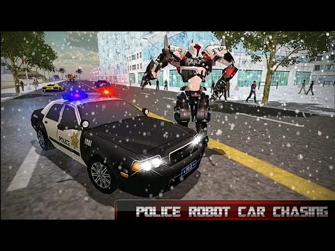 US Police Transform Robot Car: Snow City Battle Simulator - Android Gameplay