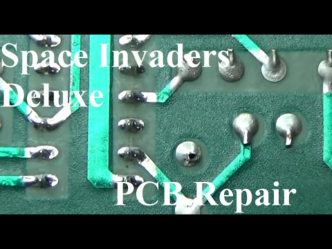 1980 Midway "Space Invaders Deluxe" PCB Repair  -  3\1\22