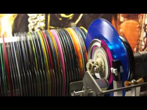 Jonnie's Jukebox Plays: Just Like Starting Over - John Lennon 1980 Blue Transparent Vinyl 45 Record