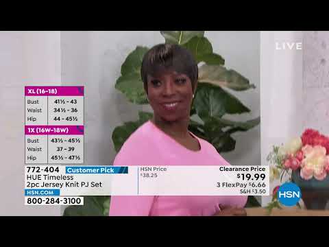 HSN | Hue Loungewear Clearance Up To 50% Off 03.03.2022 - 08 AM