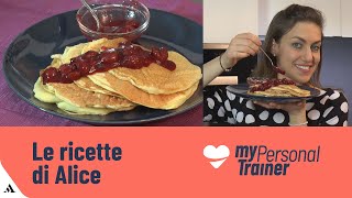 Pancake proteici con albumi e yogurt greco