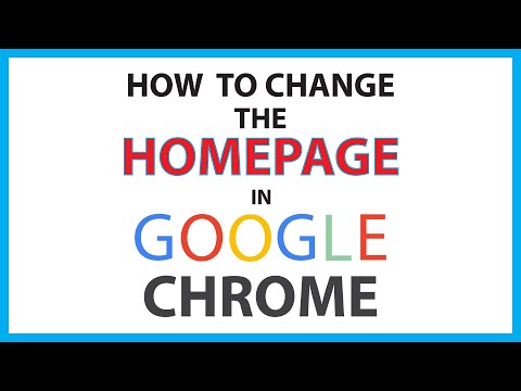 How To Change The Homepage In Google Chrome