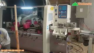 WM-521GH Máy bào 4 mặt 5 trục dao cao tốc, nạp phôi băng tải tự động