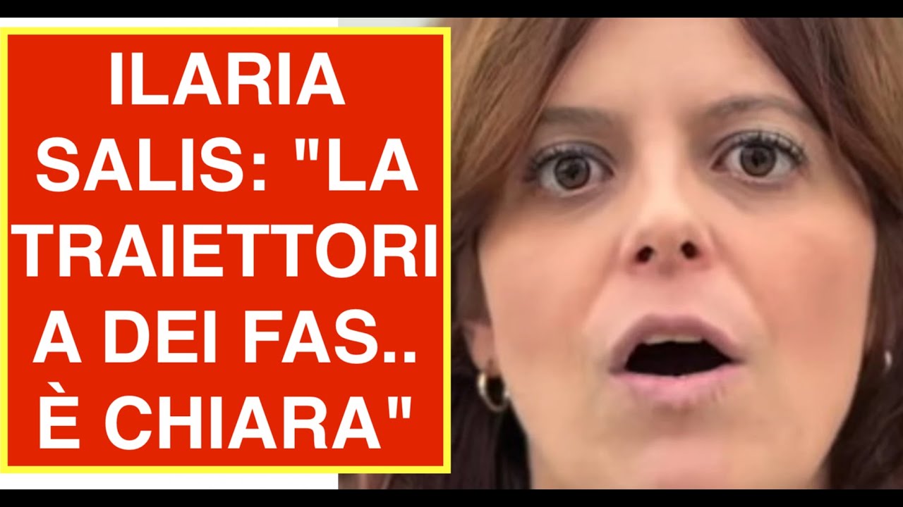 ILARIA SALIS: "LA TRAIETTORIA DEI FAS.. È CHIARA"