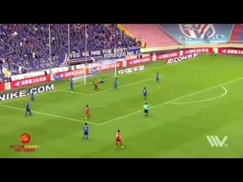 Gol Alan Kardec - Chongqing Dangdai Lifan x Shanghai Shenhua - 13a rodada da Super Liga da China