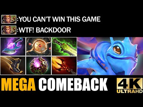 Insane Puck Dagon 5 Burst Damage + Arcane Blink VS Mega Creeps - Epic Comeback Dota 2 Gameplay