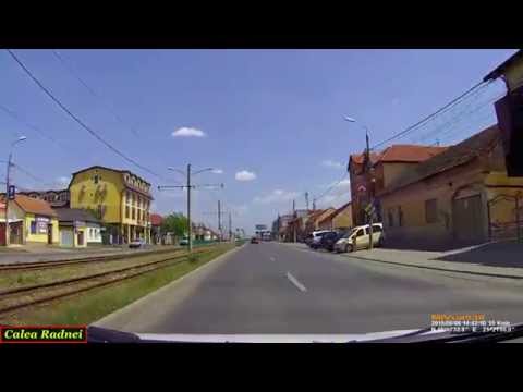 Driving in Arad:  Faleza Sud - Calea Radnei. (Timelapse 2x)