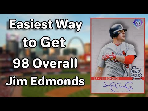 Easiest Way to Get 98 Overall Jim Edmonds *9th Inning Program* MLB The Show 20 Diamond Dynasty Tips