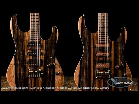 Suhr 2016 Collection Modern Custom Macassar Ebony Guitars