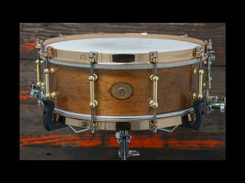 Ludwig 5x14" Solid Shell Snare Drum - 1920s Mahogany image 10