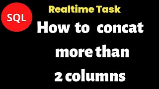 How to concat more than 2 columns in SQL query