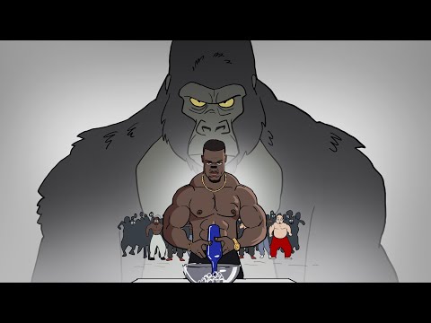 1 Gorilla Vs Ashton Hall Vs 100 Men Animation