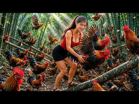 Harvesting 500+ Chickens on the Farm to Sell | Bamboo Forest Farm Life