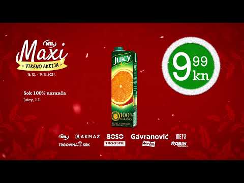 MAXI VIKEND AKCIJA 16.12. - 19.12.2021.