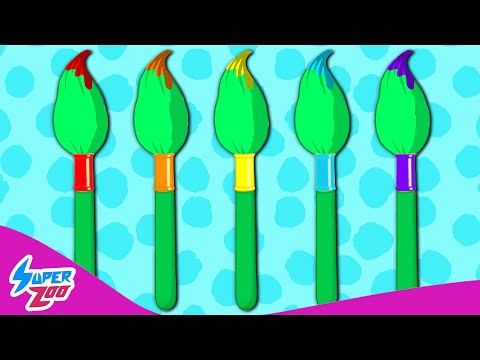 Painting with Kangu | Let's learn the colors! | Superzoo