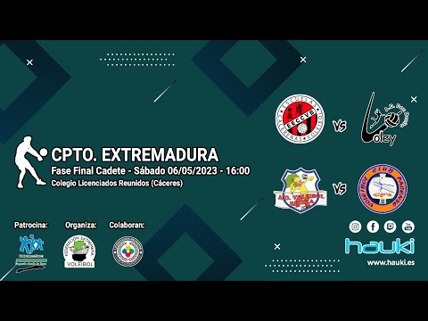 🧔🏻‍🏐 FASE FINAL CPTO. EXTREMADURA - CADETE  MASCULINO 2023   💚🤍🖤