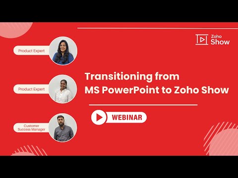 Transitioning from MS PowerPoint to Zoho Show