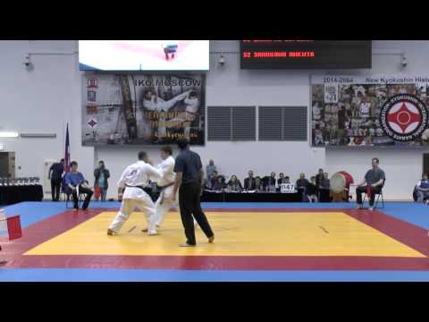 Цапарин Евгений - Зайнулин Никита (Бой за 3 место) - Чемпионат Москвы 2016