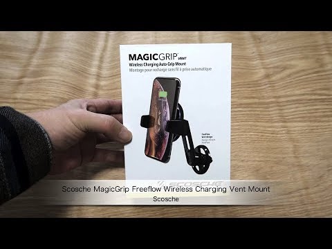 ScoscheのQiワイヤレス充電対応カーマウント「Scosche MagicGrip Freeflow Wireless Charging Vent Mount」の紹介