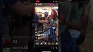 @jacquees hanging an chilling with fans insta live