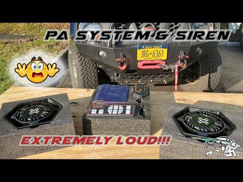 ThunderWave 200W Emergency Siren Kit Warning PA System