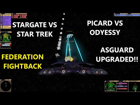 Stargate VS Star Trek Odyssey (Asguard Upgraded) VS USS Enterprise E Federation Fightback!