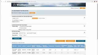 How to load historical weather data into Microsoft Access
