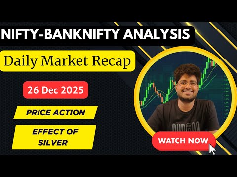 Nifty & Bank Nifty Daily Market Recap | chartNiti | 26 Dec 2025